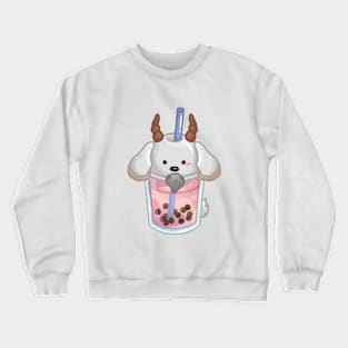 Goat Bubble Tea Crewneck Sweatshirt